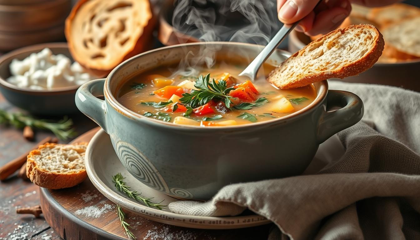 Seasonal meal prepared in a home kitchen
